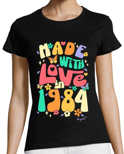 Camiseta mujer Made with Love in 1984 - latostadora.com - Modalova