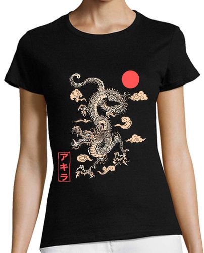 Camiseta mujer dragón akira arte japonés tatuaje de dr - latostadora.com - Modalova