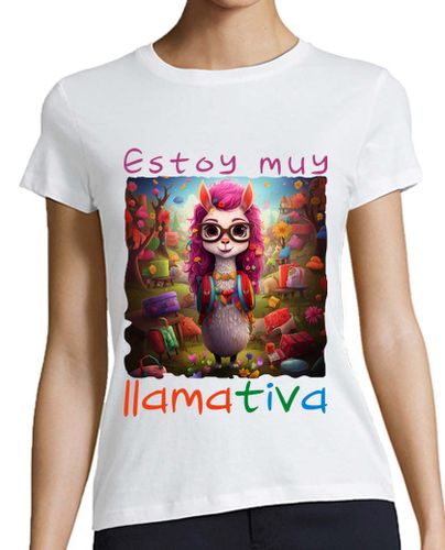Camiseta mujer Estoy muy llamativa. Llama 1 - latostadora.com - Modalova