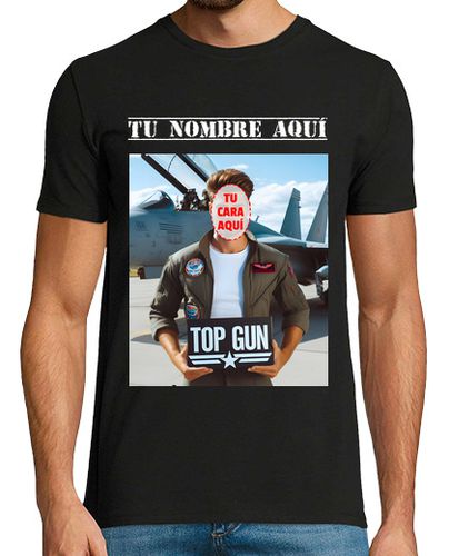 Camiseta piloto top gun con tu cara - latostadora.com - Modalova