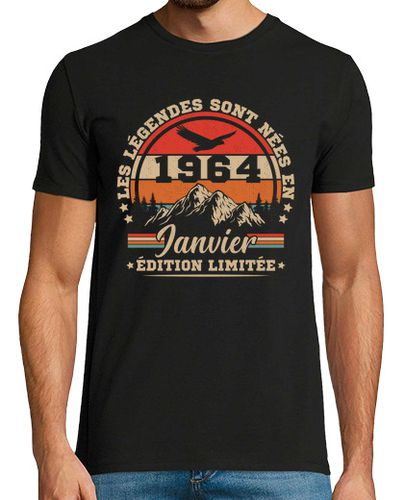 Camiseta Hombre Manga Corta Regalo de cumpleaños retro de enero de laTostadora - latostadora.com - Modalova