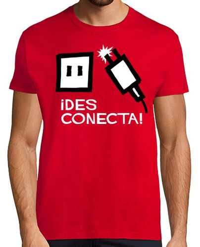 Camiseta Hombre Manga Corta ¡Desconecta! laTostadora - latostadora.com - Modalova