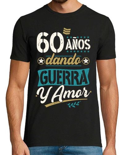 Camiseta Hombre Manga Corta 60 años dando guerra y amor laTostadora - latostadora.com - Modalova