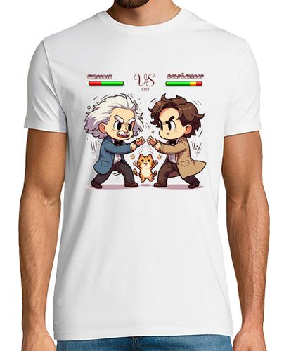 Camiseta CAMISETA EINSTEIN VS SCHRODINGER 1947 laTostadora - latostadora.com - Modalova