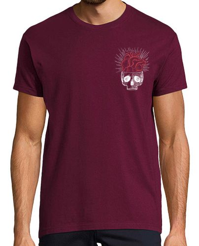 Camiseta Camiseta chico corazón calavera granate - latostadora.com - Modalova