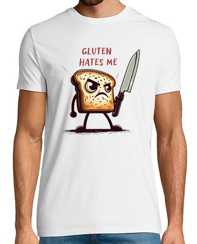 Camiseta El gluten kawaii me odia laTostadora - latostadora.com - Modalova