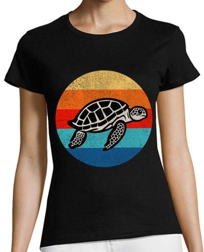 Camiseta Mujer Manga Corta tortuga de estilo retro laTostadora - latostadora.com - Modalova