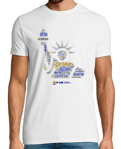 Camiseta Libertad multilingüe - Hombre Blanco laTostadora - latostadora.com - Modalova