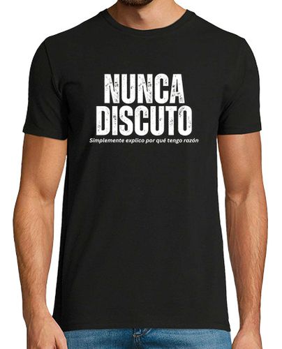 Camiseta Hombre Manga Corta Nunca Discuto. Divertida Camiseta laTostadora - latostadora.com - Modalova