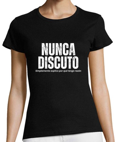 Camiseta Mujer Manga Corta Nunca Discuto. Divertida Camiseta laTostadora - latostadora.com - Modalova