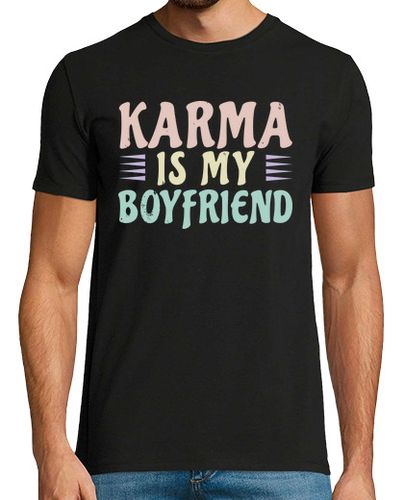 Camiseta Hombre Manga Corta karma es mi novio laTostadora - latostadora.com - Modalova