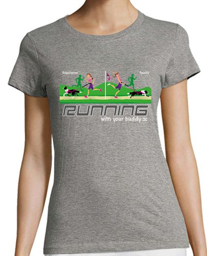 Camiseta mujer Running with your buddy - latostadora.com - Modalova