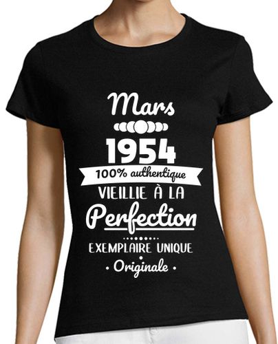 Camiseta mujer cumpleaños 70 años marzo de 1954 laTostadora - latostadora.com - Modalova