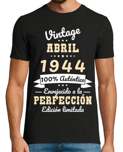 Camiseta 80 Cumpleanos Vintage Abril 1944 - latostadora.com - Modalova