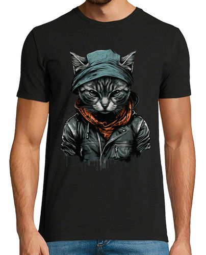 Camiseta Hombre Manga Corta gato genial con pañuelo laTostadora - latostadora.com - Modalova