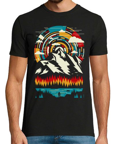 Camiseta montañas futuristas al aire libre - latostadora.com - Modalova