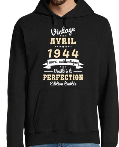 Sudadera Con Capucha Para Hombre Idea de regalo vintage de abril de 1944 laTostadora - latostadora.com - Modalova