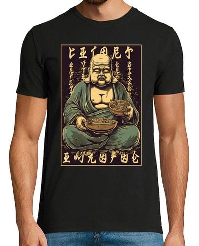 Camiseta Hombre Manga Corta Ramen Buddha de estilo japonés laTostadora - latostadora.com - Modalova