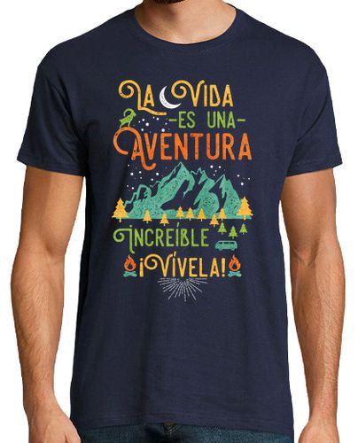 Camiseta La vida es una aventura increíble ¡Vívela! - latostadora.com - Modalova