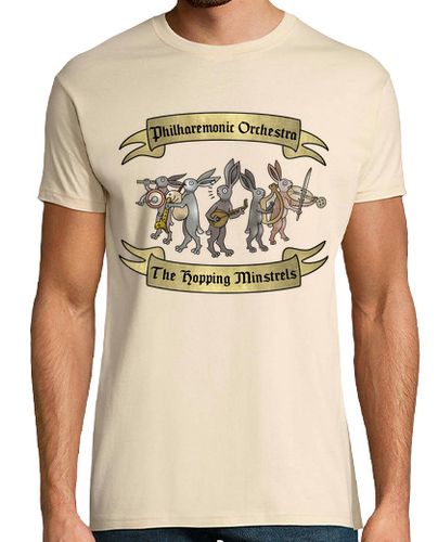 Camiseta Hombre Manga Corta Hopping Minstrels Orquesta de Conejos laTostadora - latostadora.com - Modalova