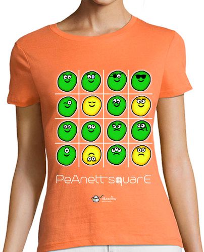Camiseta mujer PeAnett squarE (fondos oscuros) - latostadora.com - Modalova