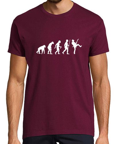 Camiseta Hombre Manga Corta paso de la evolución de la guitarra laTostadora - latostadora.com - Modalova