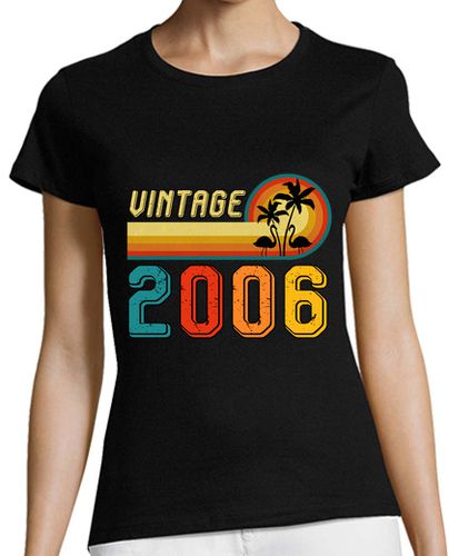 Camiseta Mujer Manga Corta regalo de cumpleaños 18 años retro vint laTostadora - latostadora.com - Modalova