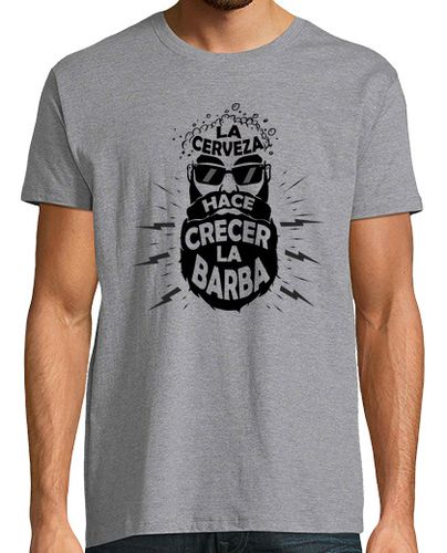 Camiseta Barba Hipster Cerveza - latostadora.com - Modalova