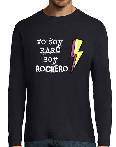 Camiseta Hombre Manga Larga No soy raro soy rockero 2 laTostadora - latostadora.com - Modalova