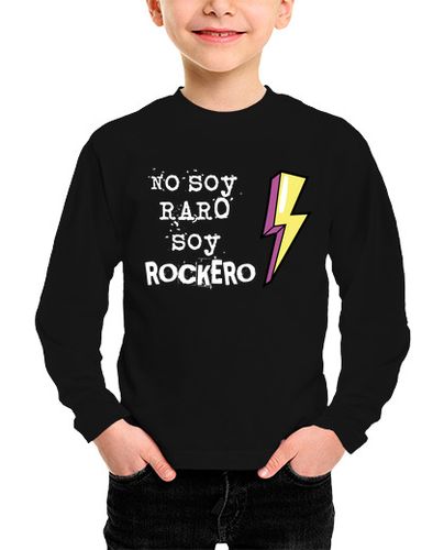 Camiseta Niño Manga Larga No soy raro soy rockero 2 laTostadora - latostadora.com - Modalova