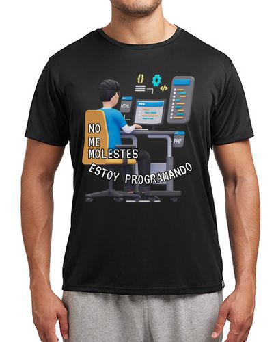 Camiseta Hombre Deportiva No me molestes, estoy programando laTostadora - latostadora.com - Modalova