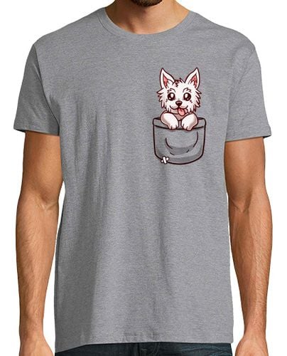 Camiseta Hombre Manga Corta terrier de la montaña del oeste del bolsillo - camisa para hombre laTostadora - latostadora.com - Modalova