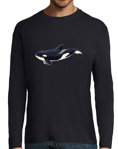 Camiseta Hombre Manga Larga Camiseta orca Hombre, manga larga, azul marino laTostadora - latostadora.com - Modalova