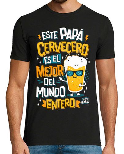Camiseta Papá cervecero el mejor del mundo entero - latostadora.com - Modalova