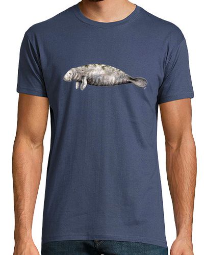 Camiseta Hombre Manga Corta Camiseta Manati (Trichechus manatus) laTostadora - latostadora.com - Modalova