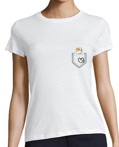 Camiseta Mujer Manga Corta bulldog de bolsillo laTostadora - latostadora.com - Modalova