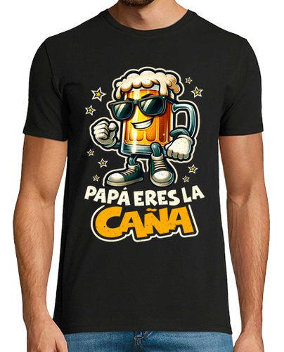 Camiseta Papá Eres La Caña Cerveza Día del Padre - latostadora.com - Modalova