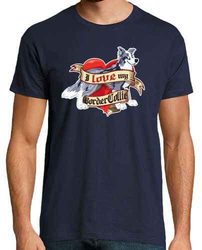 Camiseta I Love My Border Collie - Merle - latostadora.com - Modalova