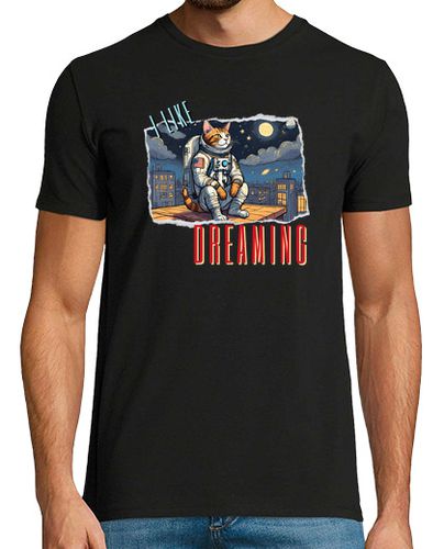 Camiseta gato astronauta soñador - latostadora.com - Modalova