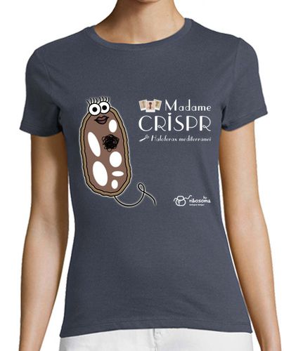 Camiseta mujer Madame CRISPR ✂ (fondos oscuros) - latostadora.com - Modalova