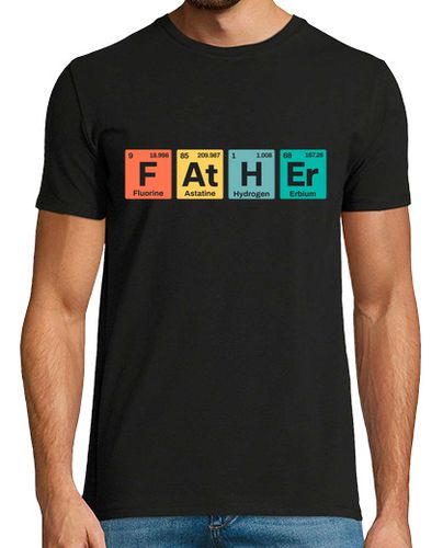 Camiseta Hombre Manga Corta Father Papá Padre Tabla Periódica Día Del Padre laTostadora - latostadora.com - Modalova