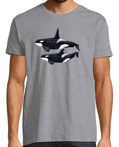 Camiseta Hombre Manga Corta Orca duo (Orcinus orca) camiseta laTostadora - latostadora.com - Modalova