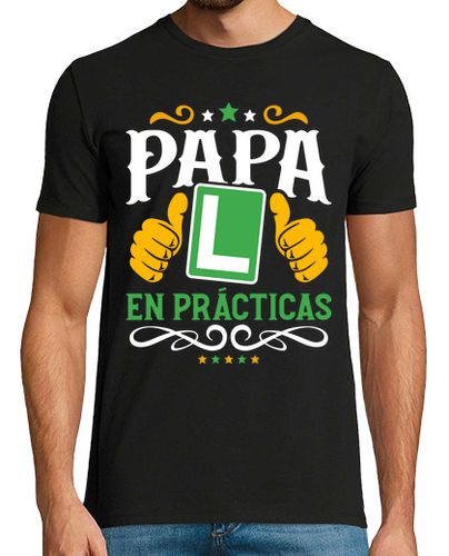 Camiseta Papá En Prácticas Día Del Padre Papá Novato L - latostadora.com - Modalova