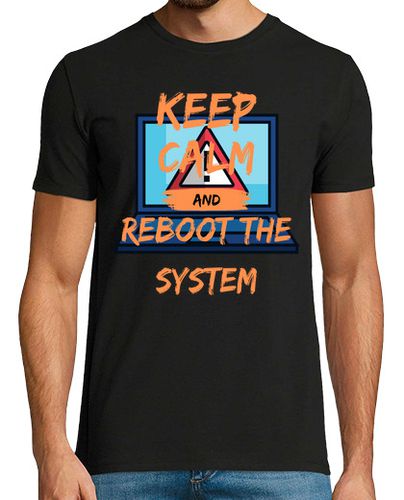 Camiseta Keep calm and reboot the system - latostadora.com - Modalova