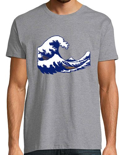 Camiseta de onda de la onda hokusai fuji impresión - latostadora.com - Modalova