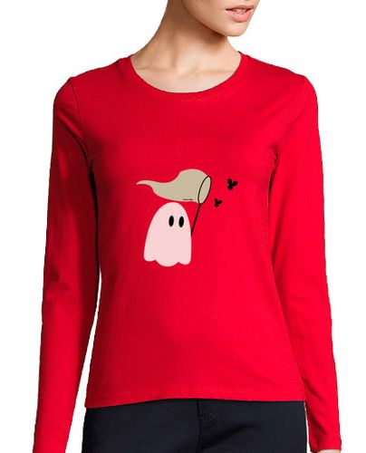 Camiseta mujer fantasma persiguiendo mariposas laTostadora - latostadora.com - Modalova