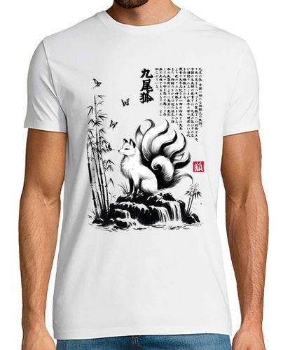 Camiseta Kitsune sumi e - latostadora.com - Modalova