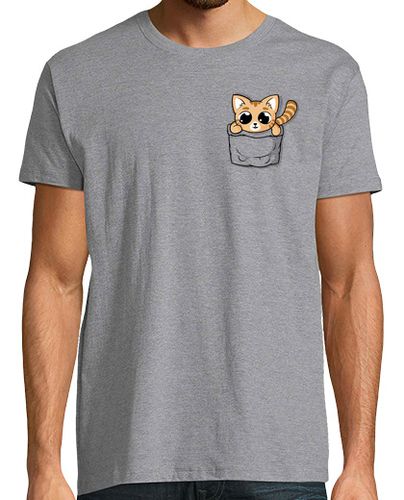 Camiseta Hombre Manga Corta gato naranja lindo del bolsillo laTostadora - latostadora.com - Modalova