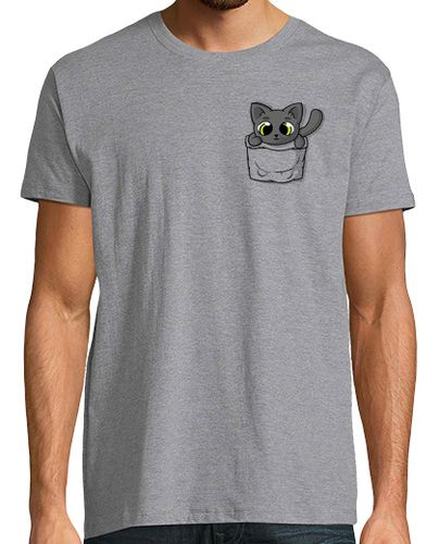 Camiseta gato negro lindo del bolsillo - latostadora.com - Modalova