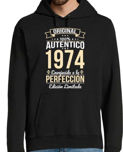 Sudadera Con Capucha Para Hombre 1974 - 50 Años Original Perfección laTostadora - latostadora.com - Modalova